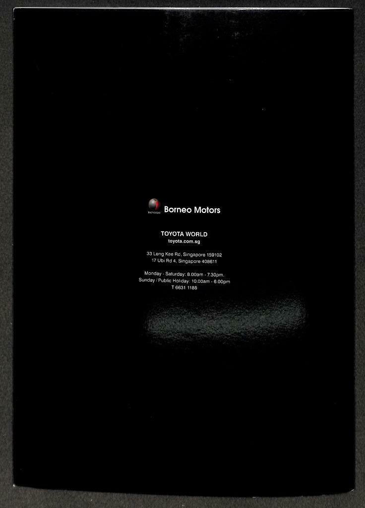 Toyota Singapore Car Catalogue The Wish Model M025
