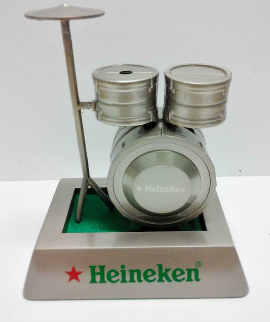 Rare Vintage Heineken Promo Beer Drums Model Lighter Unused In Box (A1129) *G