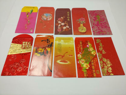 10 pcs Chinese New Year Red Packet Pocket Envelope Birds Oranges Animals (C2171)