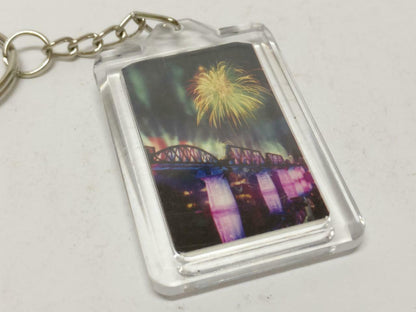 LP888 Vintage Thailand The Death Railway Train Fireworks Keychain Keyring F/S (B805)