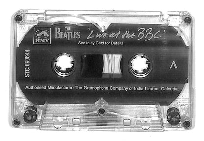 The Beatles Live At The BBC Rare HMV India Calcutta English Cassette x2 CT876