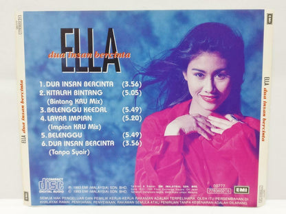 Malaysia Rare Malay Diva Ella Dua Insan Bercinta 1993 Malaysia EMI Melayu CD (CD686)