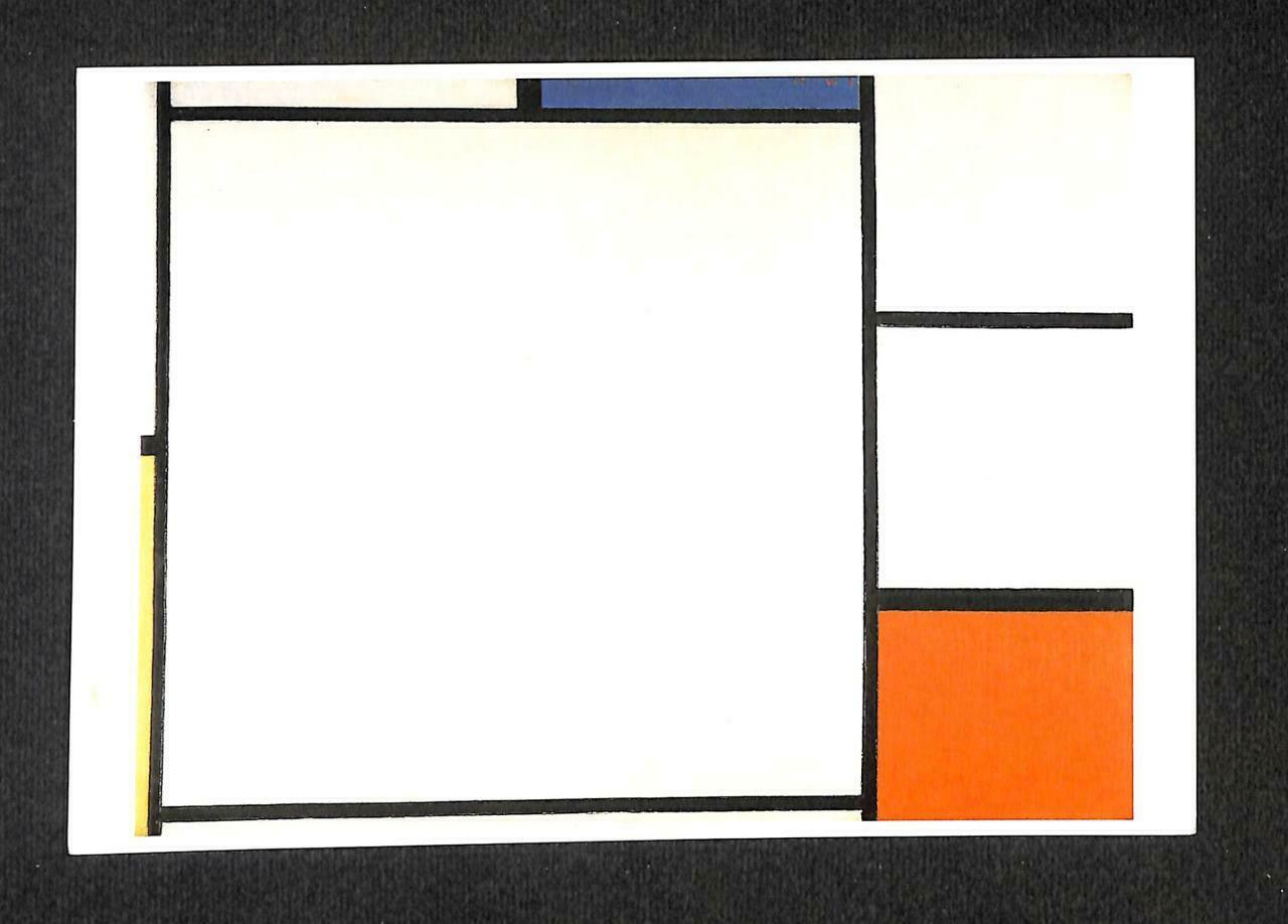 LUCKYPIGEON Piet Mondriaan Compositie met rood geel en blauw Postcard (C1750)