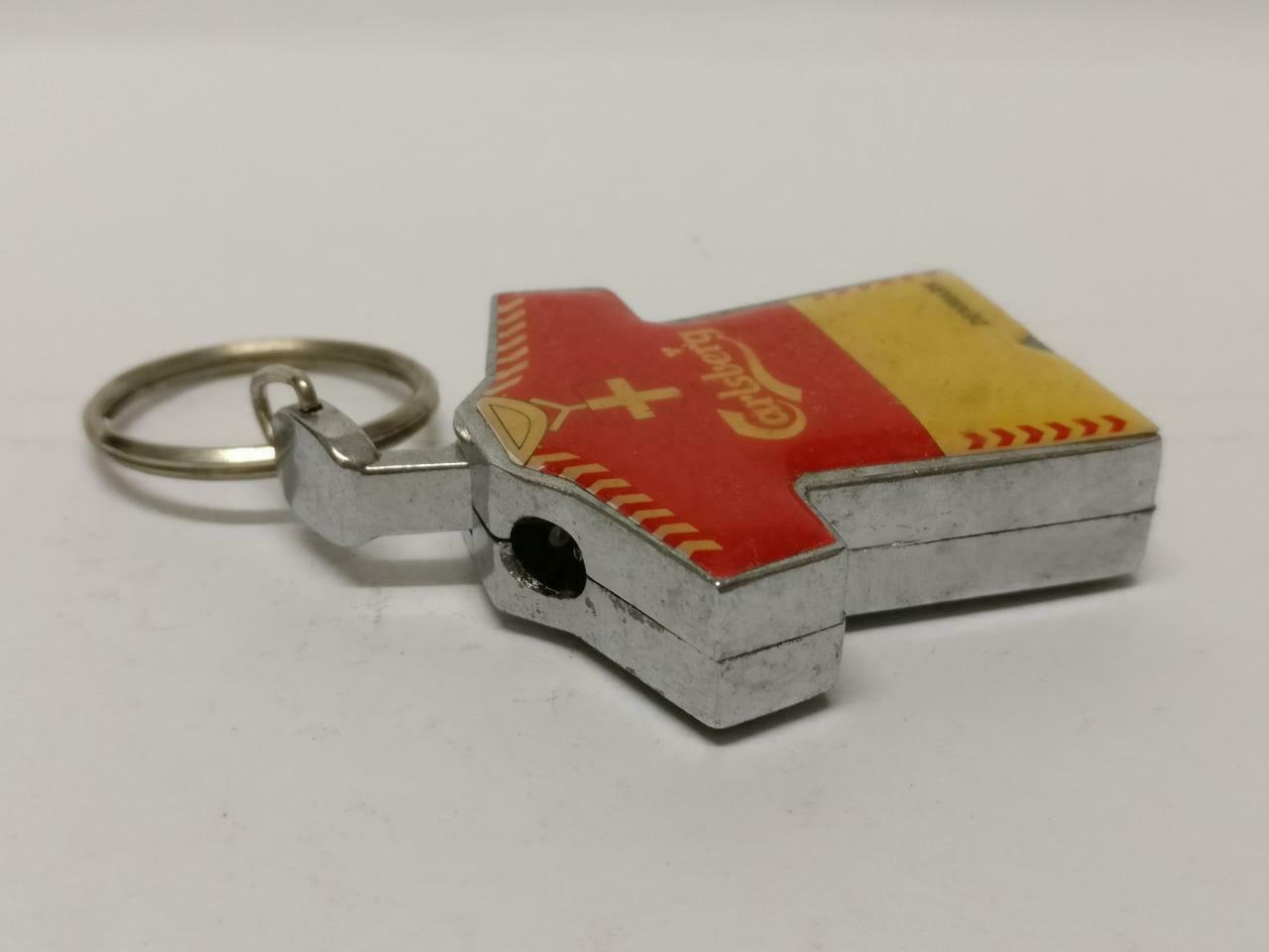 LP888 Vintage Euro 2004 Soccer Portugal Carlsberg Lighter Keychain Keyring F/S (B655)