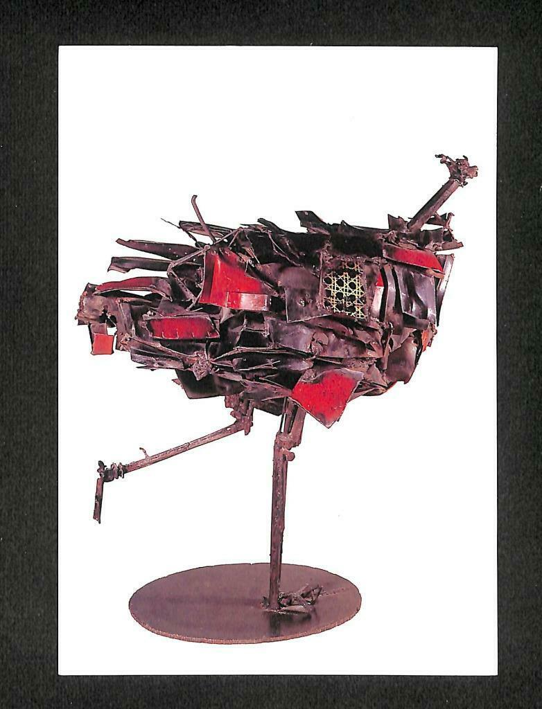 LUCKYPIGEON Cesar Sculpture Poule 1962 Installation Bird Paris Postcard (C1635)