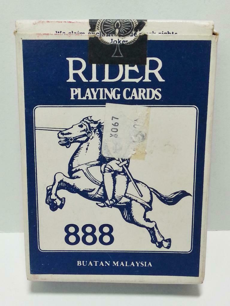 Rare Unsealed RIDER Playing Cards Souvenir (A1089)