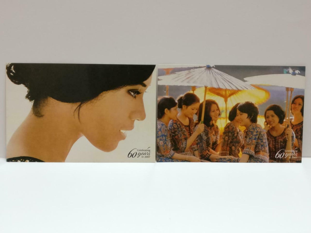 LUCKYPIGEON888 Singapore Airlines SIA Pretty Girls Postcard Set Of 2 (E0450)