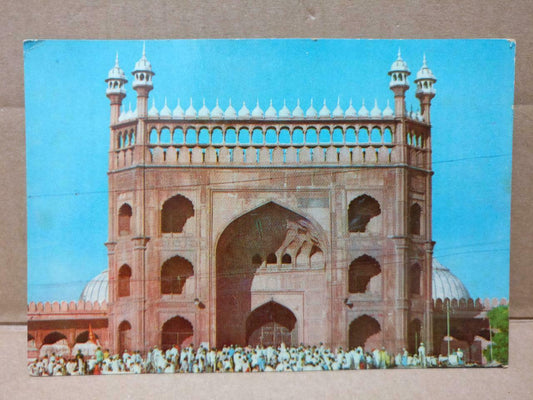 LUCKYPIGEON Jama Masjid Delhi Postcard (C1959)