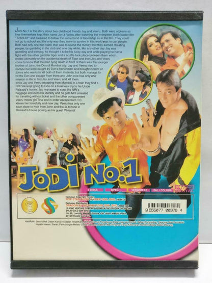 India Bollywood Hindi Movie Jodi No.1 Sanjay Dutt Malaysia Video CD 3x VCD CD999