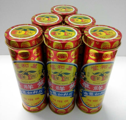 New Yu Yee Medicated Oil 48ml x 6 Stomach Discomfort & Pain Relief Adult & Child
