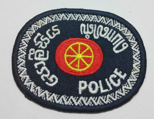 Embroidered Thailand Police Sew On Patch (A975)