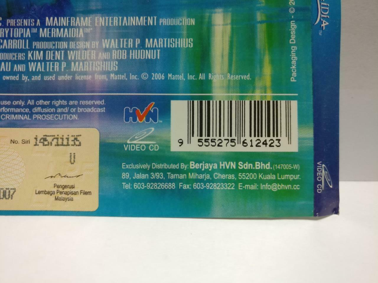 Cartoon Animated Movie Barbie Fairytopia Malaysia English Video cd VCD (CDS089)