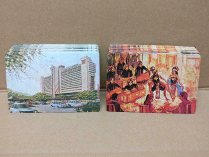 Used Rare Hotel Borobudur Jakarta Indonesia Playing Cards 2in1 Souvenir (A2038)