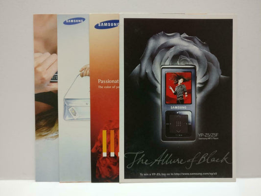 LUCKYPIGEON888 Samsung Mobile Handphone Cellphone Ad Postcard Lot Of 4 (E0473)