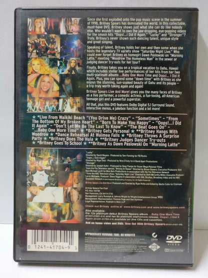 Britney Spears Live & More 2000 Collector's Series DVD (CD845)