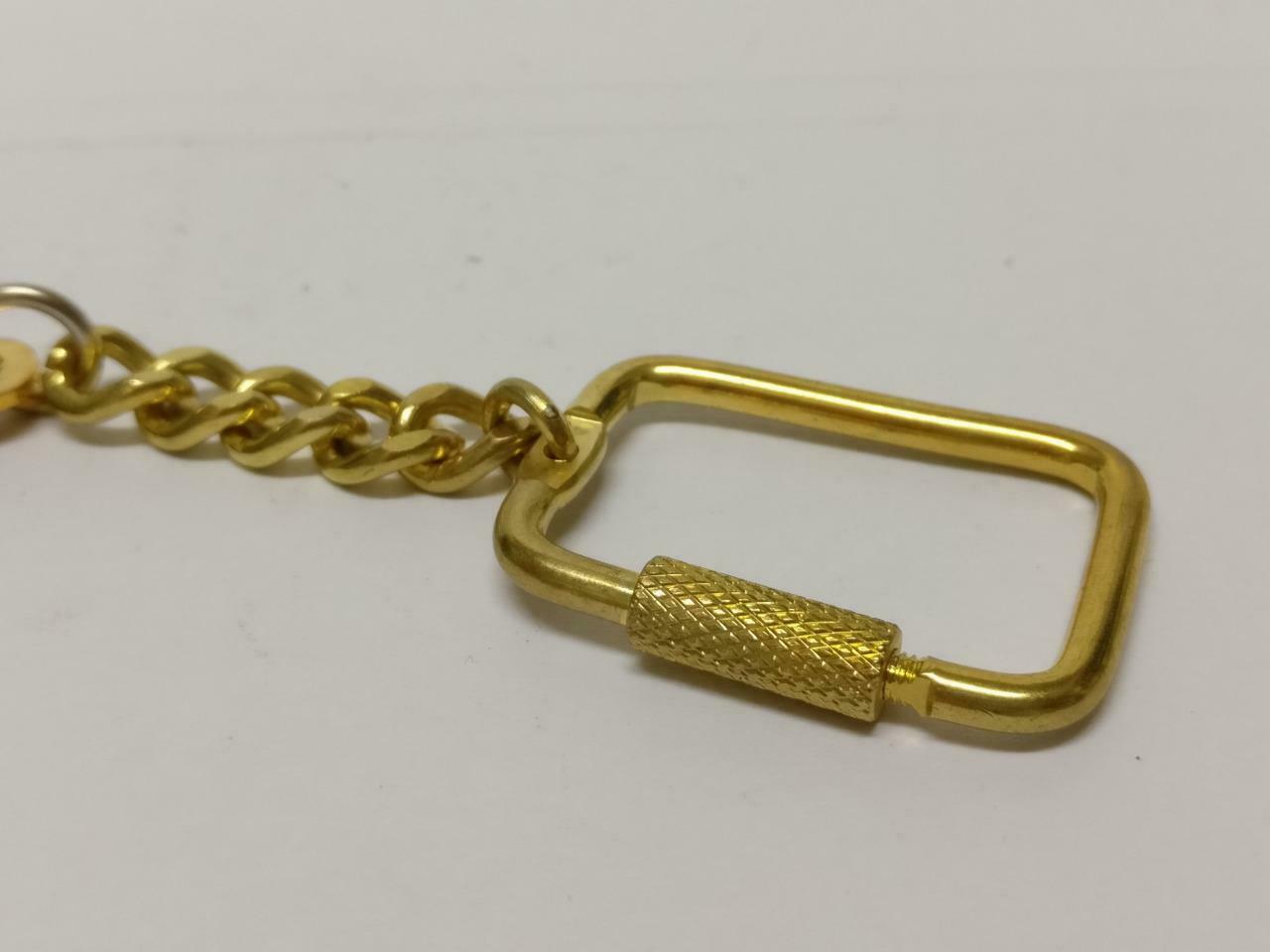LP888 Vintage Singapore Army Air Force RSAF 1999 Gold Tone Keychain Keyring F/S (B656)