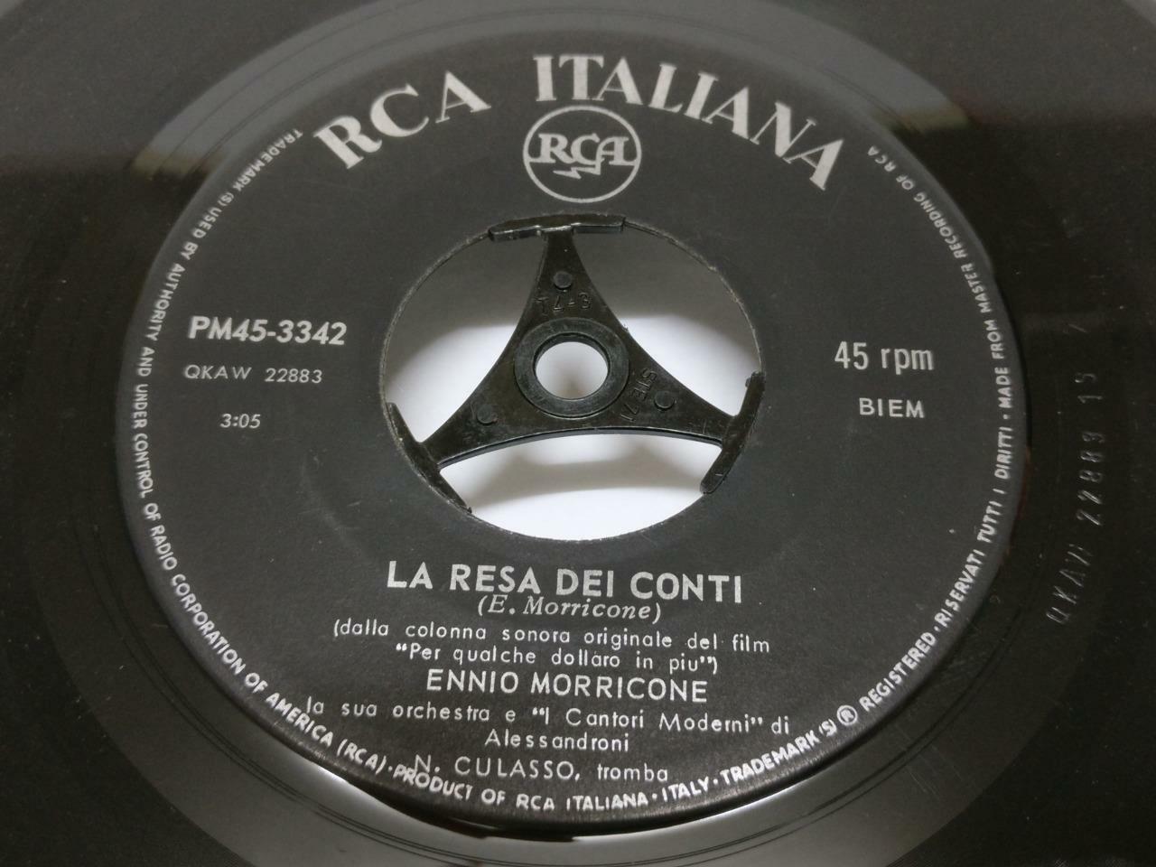 Clint Eastwood OST Ennio Morricone Rare RCA Italy 7" English EP (EP055)