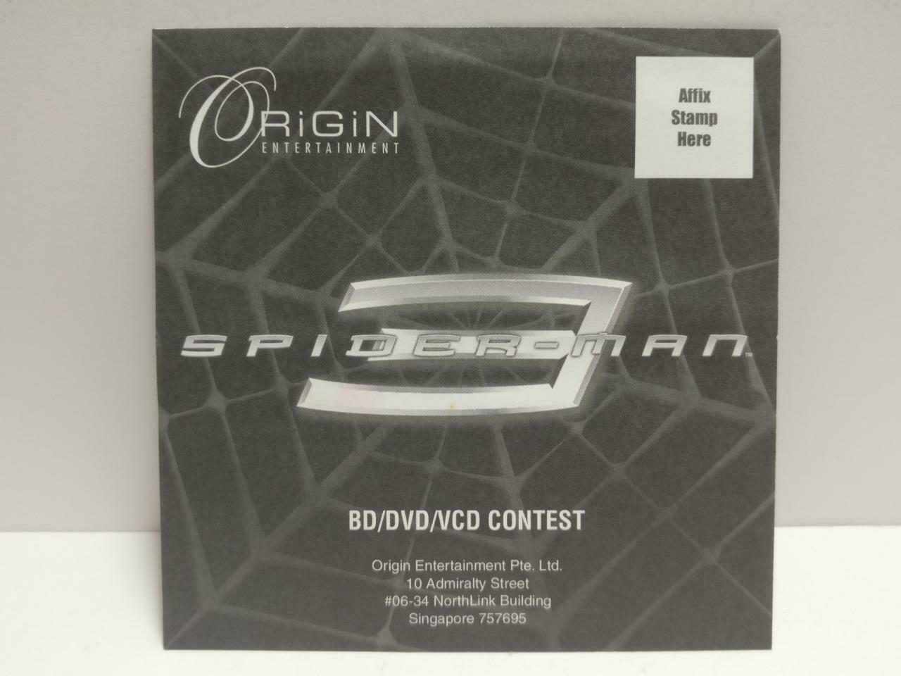 Movie Marvel Spider-Man 3 Tobey Maguire 2007 Singapore Video CD 2x VCD CD1094