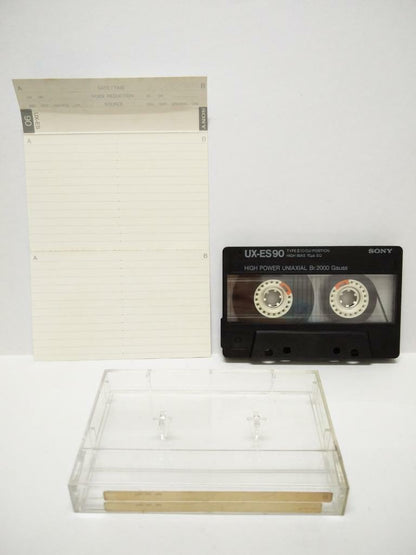 Used   Blank Tapes Sony UX-ES90 High Power Uniaxial Japan Cassette x 01 (CT023)
