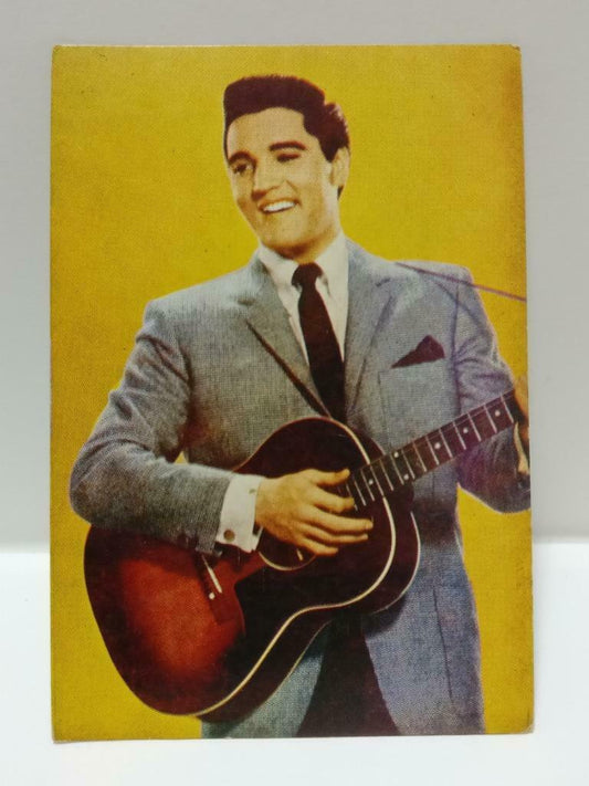 Vintage Elvis Presley With Guitar Retro Photo Card F/S (P189)