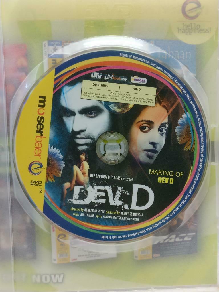 India Bollywood Hindi Movie Dev D Abhay Deol Mahie Gill 2x DVD Eng Sub R0 CD998