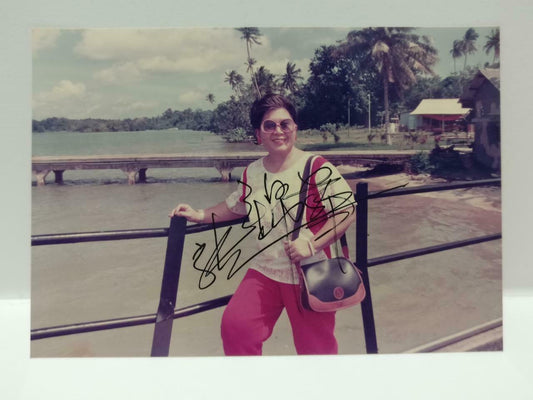 Vintage Singapore Actress 张锦华 Zhang Jin Hua Signed Autograph Photo F/S (P044)