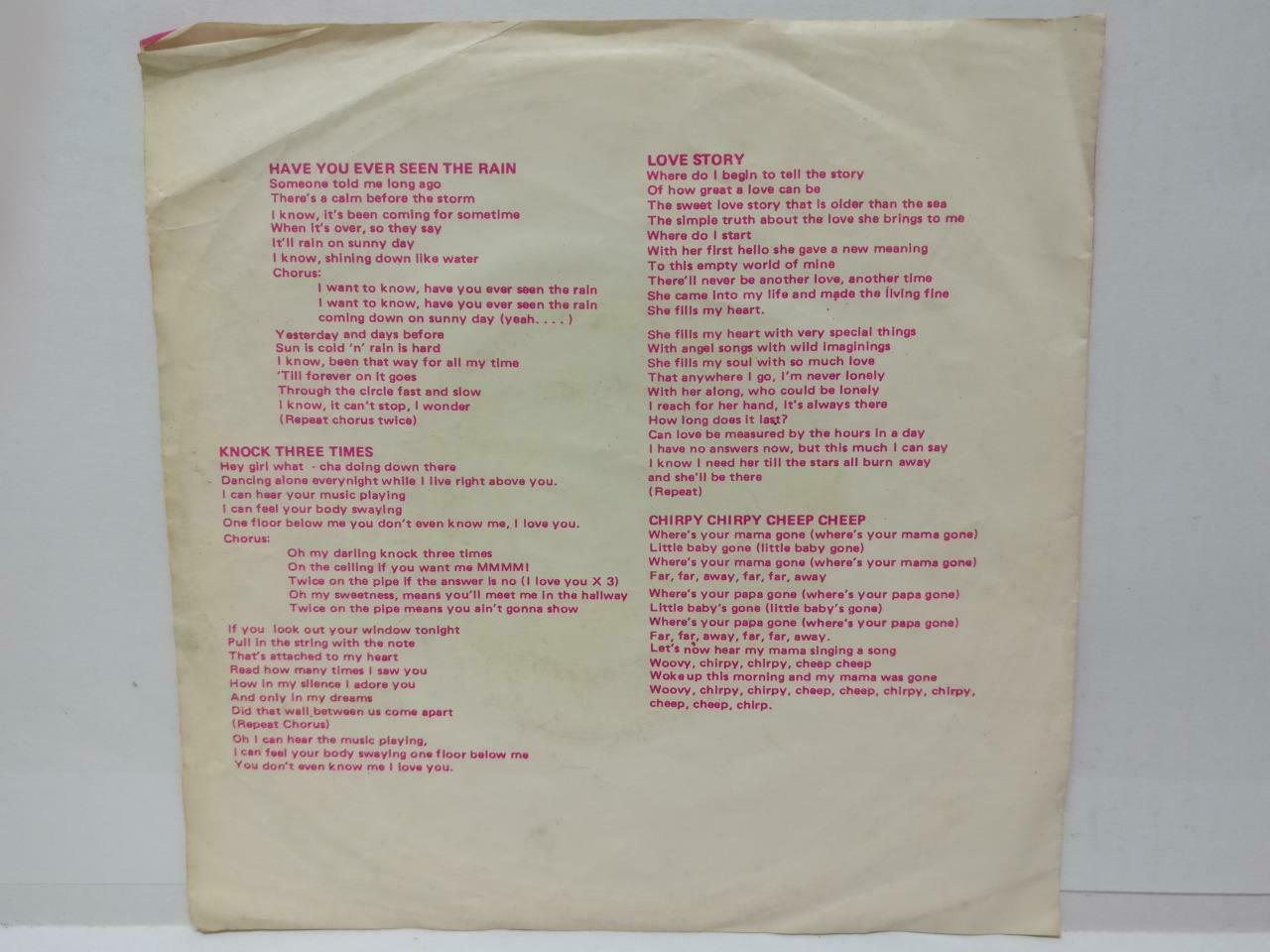 The Creedence Clearwater CCR Andy William Sexy Lady Singapore 7" EP (EP020)