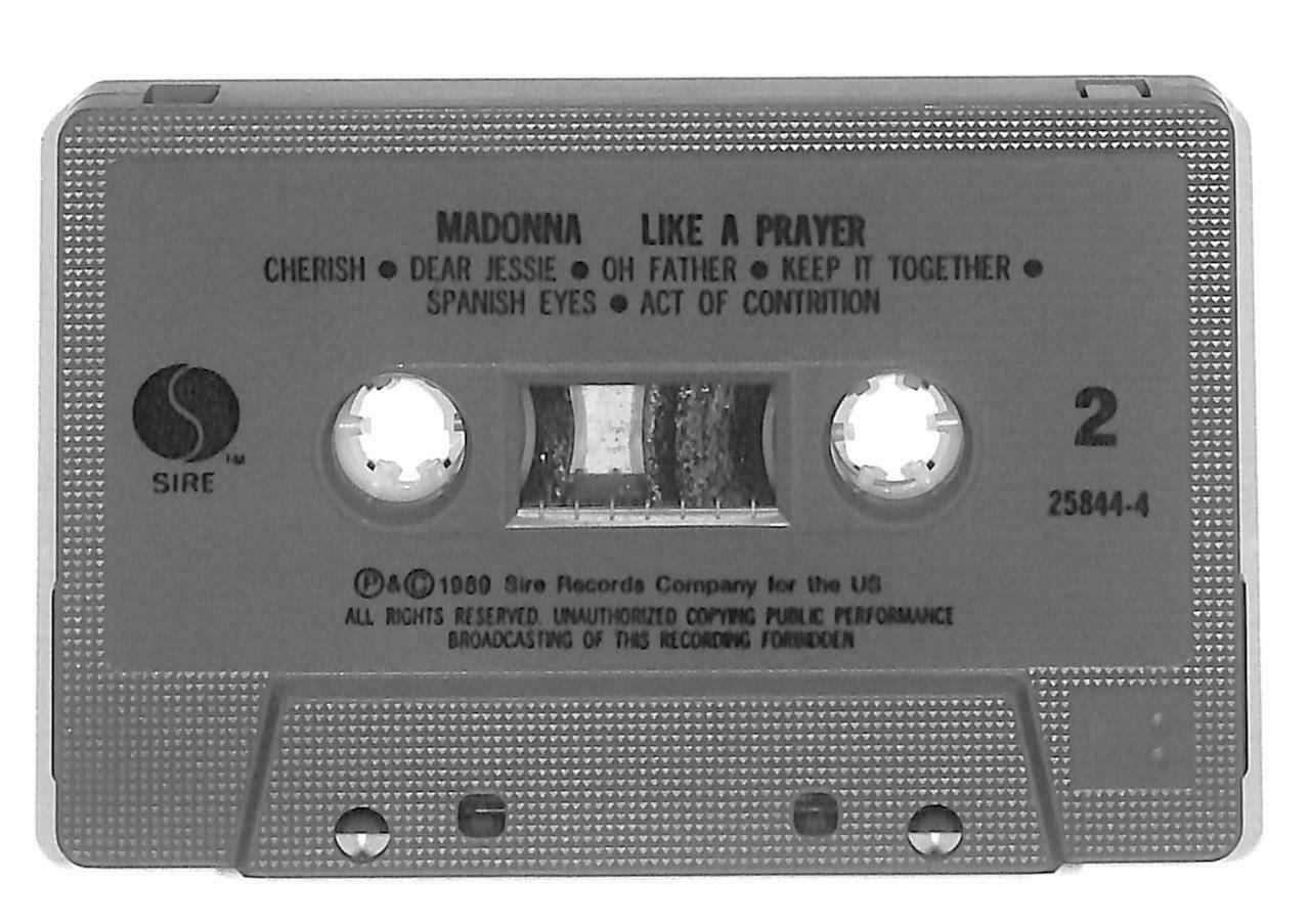 Rare Madonna Like A Prayer w/ Lucky Draw 1989 Singapore English Cassette CT886