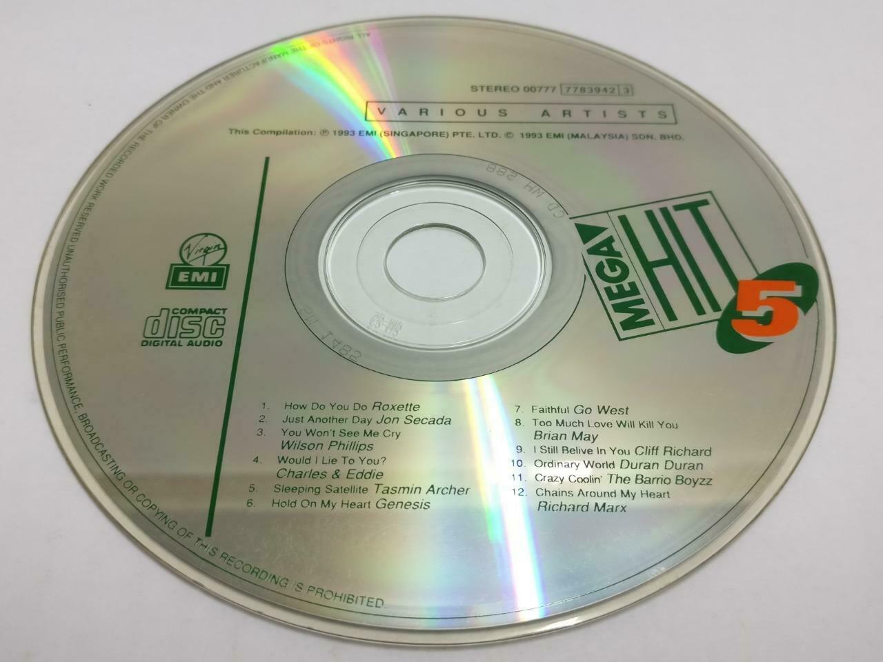 Various Artists Roxette Richard Marx Duran Duran 1993 Rare Singapore CD (CDS265)