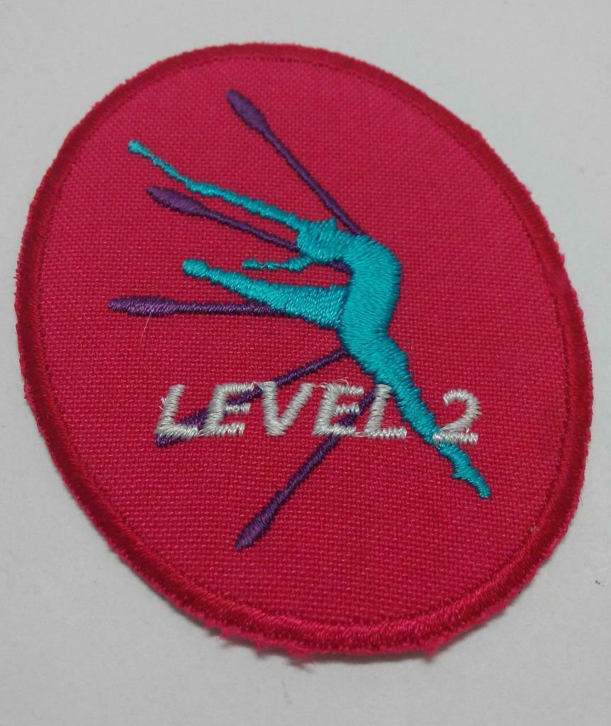 Embroidered Gymnastic Level 2 Iron On Patch (A950)