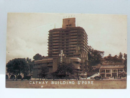 Cathay Building At Dhoby Ghaut Vintage Singapore Postcard Reprint (AC100)
