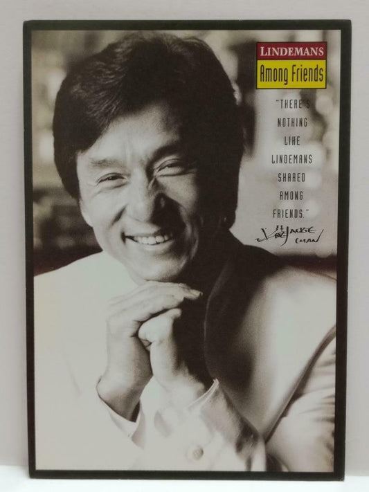 LUCKYPIGEON888 HK Jackie Chan 成龙 Lindemans Wine Singapore Ad Postcard (E0391a)