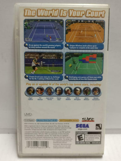 PSP SEGA Virtua Tennis World Tour With Booklet USA Game Disc (GA330)