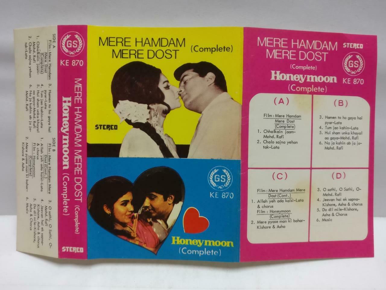 India Bollywood Hindi Movie OST Honeymoon Rare Singapore Cassette CT717