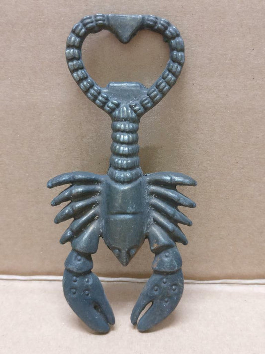 Mega Rare Vintage Bronze Lobster Beer Bottle Opener (A1886)