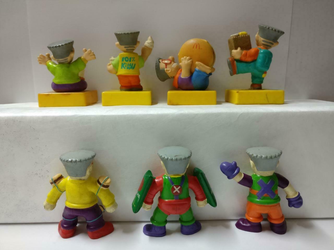 Singapore McDonalds Mr. Kiasu Burger Fries Figure Toys x7 Lot F/S (FTY015) *30