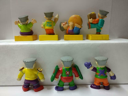 Singapore McDonalds Mr. Kiasu Burger Fries Figure Toys x7 Lot F/S (FTY015) *30