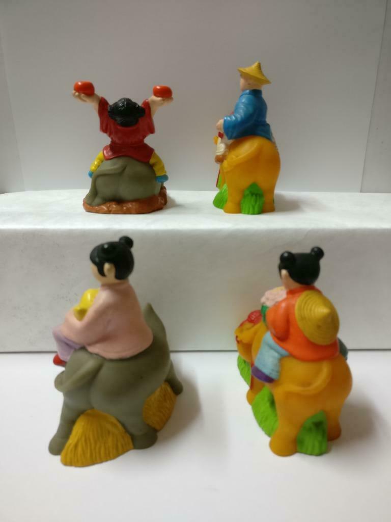 Singapore McDonalds Chinese New Year Girl Boy Ox Figure Toys x4 F/S (FTY005) *25