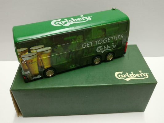Rare Unused Vintage Carlsberg Beer Mini Coach Bus Radio In Box F/S (A2164) *3