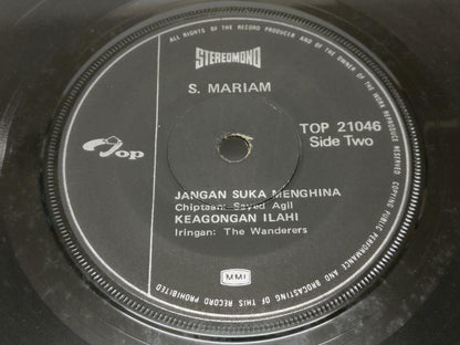 Malay S.Mariam & The Wanderers Psych Garage Rare Malaysia 7" EP 45 RPM (EP352)