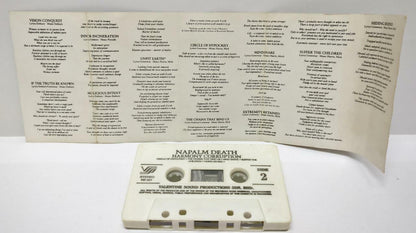 Napalm Death Harmony Death 1990  Rare  Malaysia Cassette (CT205)