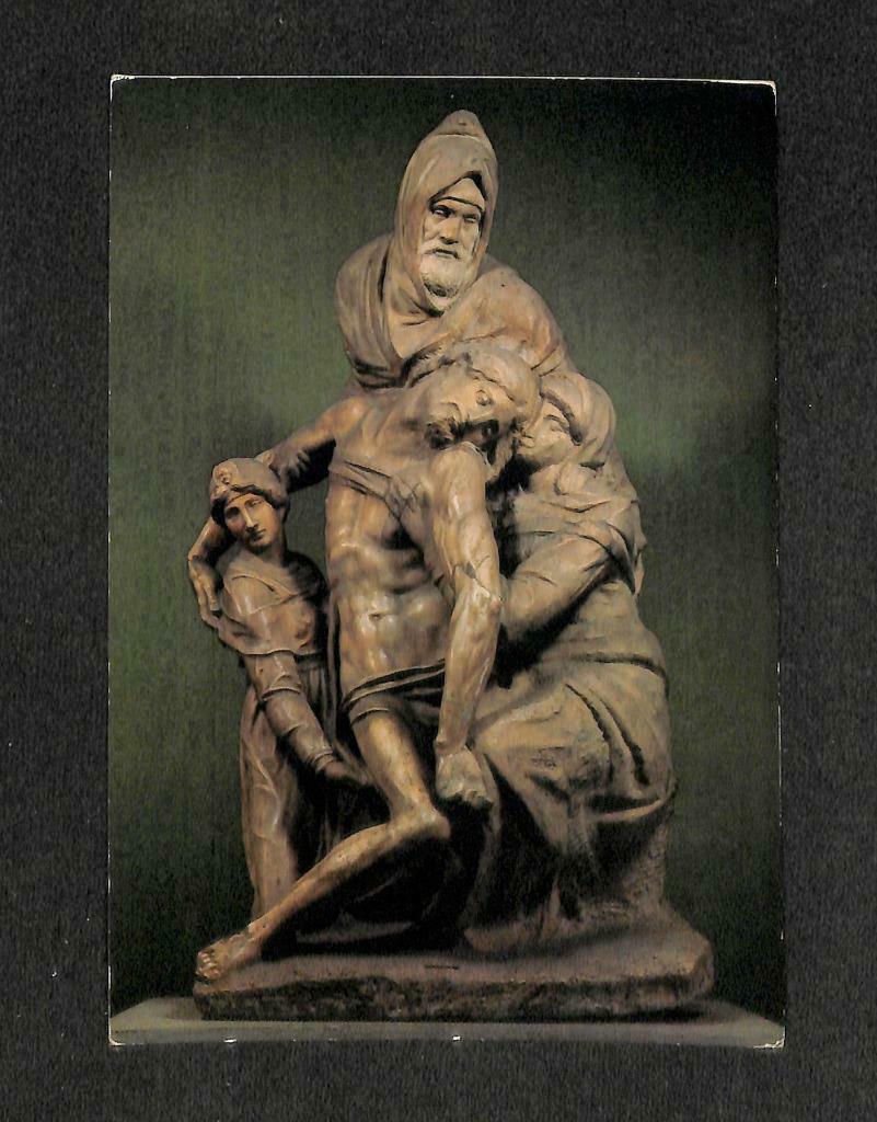 LUCKYPIGEON Firenze Museo Dell Opera Duomo Pieta Sculptor Statue Postcard C1697