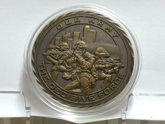 Singapore Military Army Soldiers Best Combat Achievement Bronze Medal Coin C034a