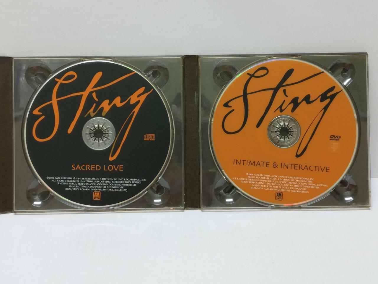 LK888 STING Sacred Love 2004 Mega Rare Singapore CD + DVD (06024) (CD529)