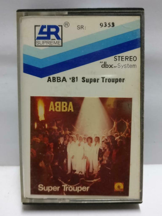 ABBA '81 Super Trouper Mega Rare Singapore SR English Cassette CT520