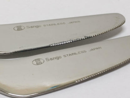 Mega Rare SIA Singapore Airlines Stainless Steel Sango Japan Knife x2 (A2126)