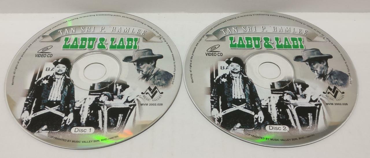 Singapore Shaw Brother Malay Movie Labu &Labi P.Ramlee Saloma Melayu 2x VCD Video CD751