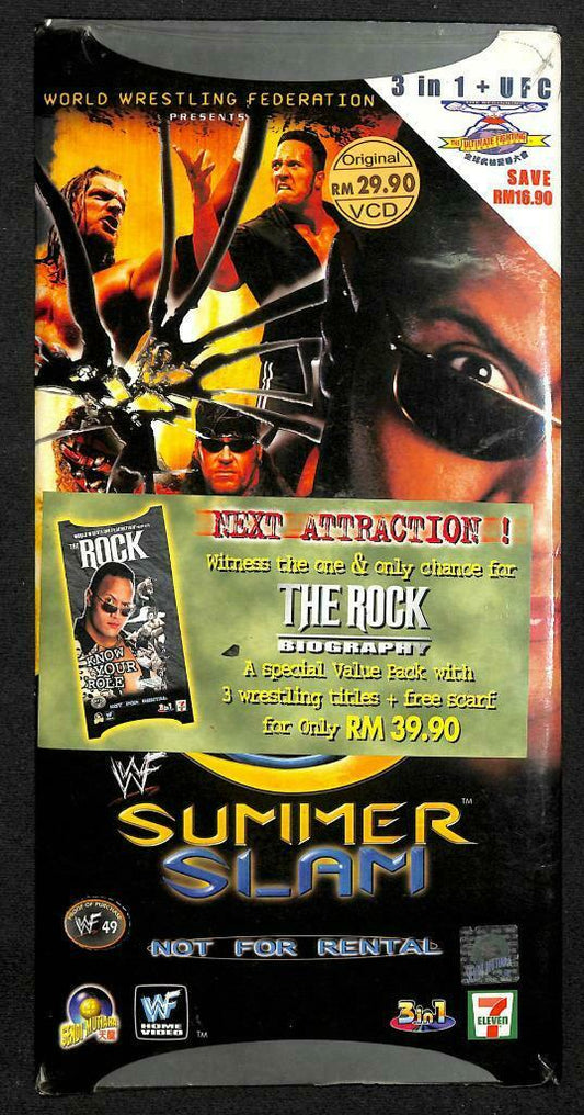 WWE WWF Wrestling Summer Slam 2000 Rare Malaysia 4x VCD Video CD OOP (A1423)
