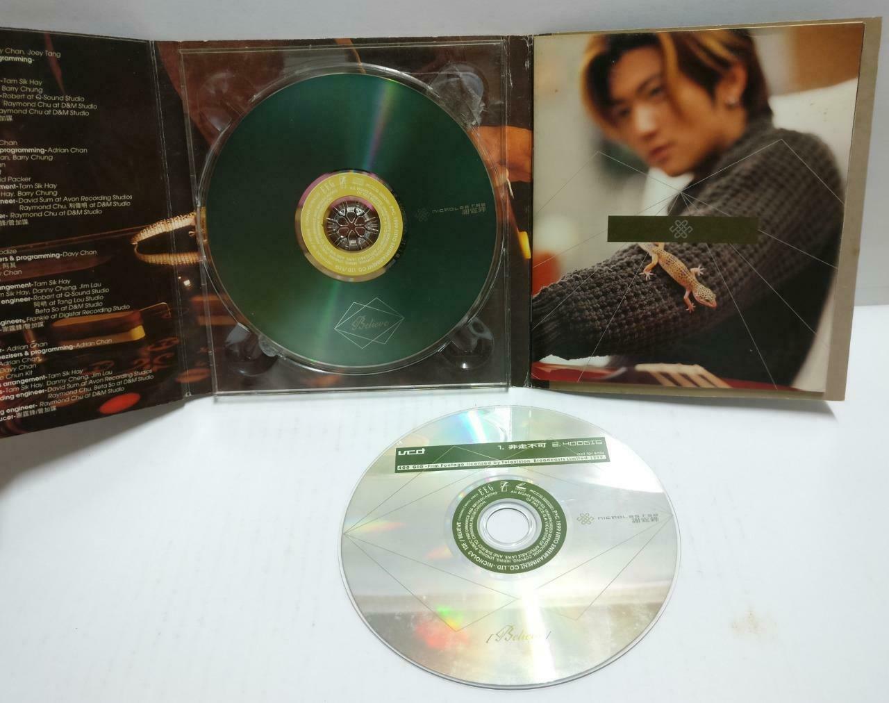 Hong Kong Nicholas Tse 谢霆锋 Believe1999 Chinese CD + Bonus Video VCD (CD783)