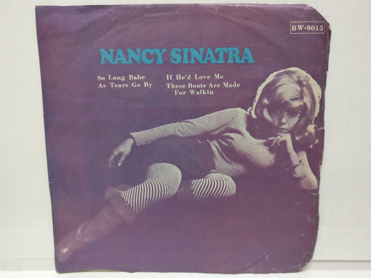 Nancy Sinatra So Long Babe Rare Cover Label Singapore 7" EP  (EP076)